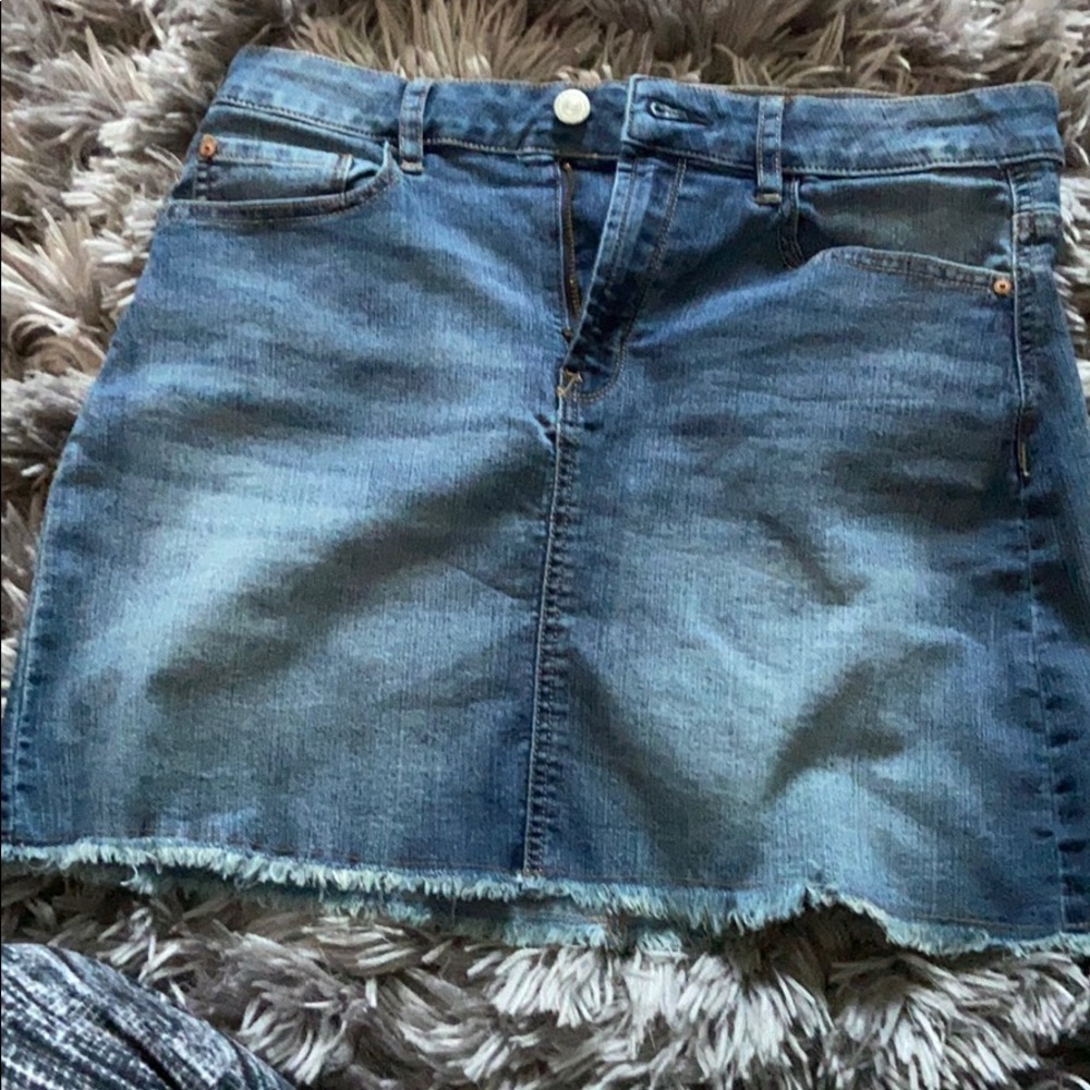 Jean mini skirt